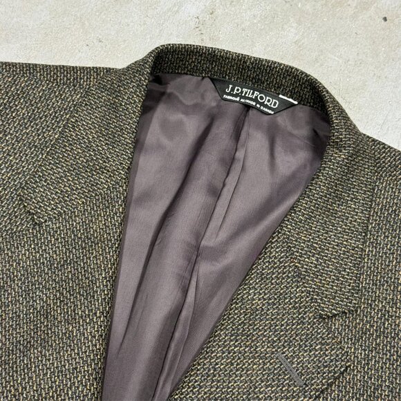 Samuelsohn Wool Cashmere Blazer Textured Brown Sport Coat Canada 48 R - Picture 5 of 8